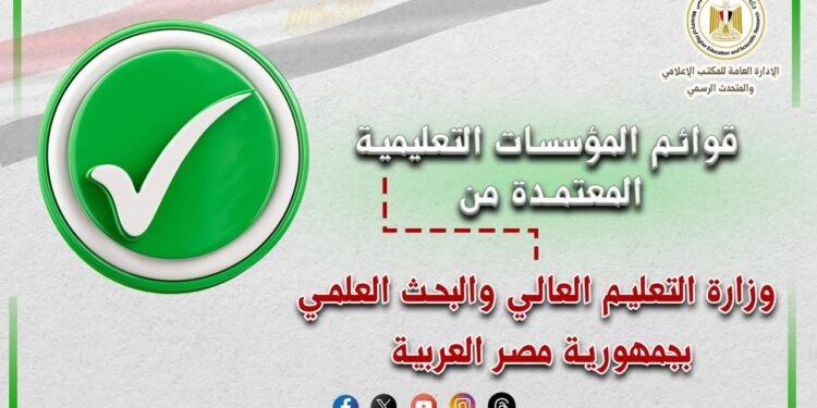 مؤسسات التعليم العالي المعتمدة 2025